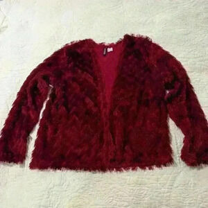 H & M‎ Divided eyelash fringe cardigan jacket - Size Small